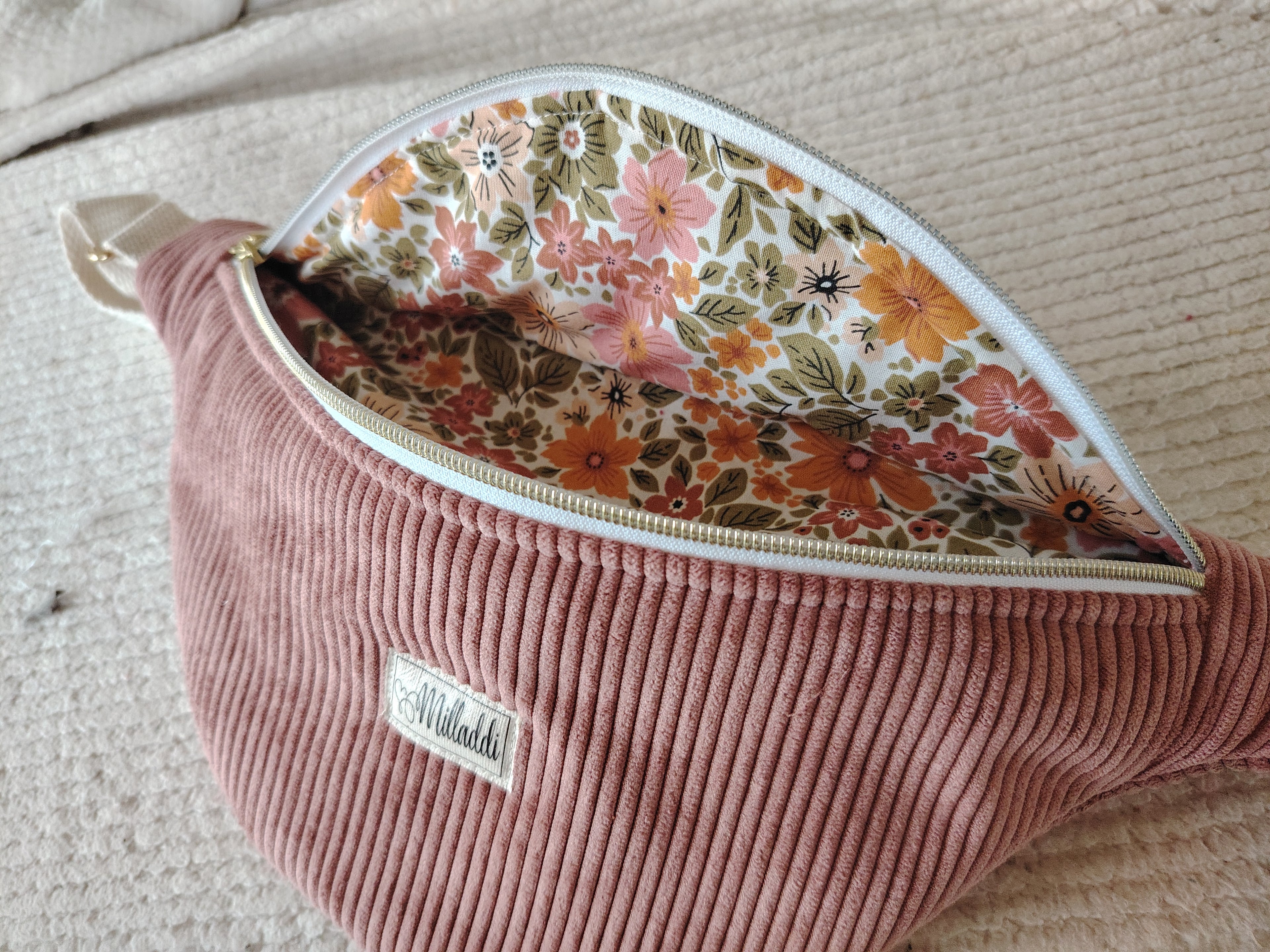 Sac Banane Or Rose à personnaliser