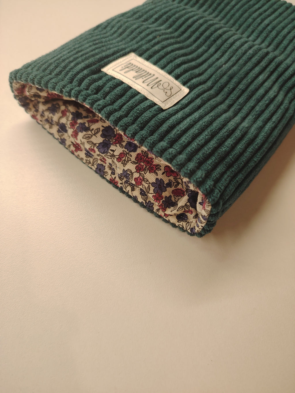 Protège livre de poche Bleu Canard