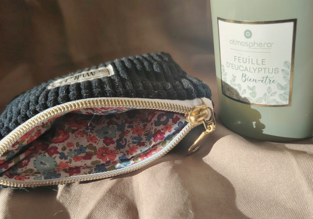 Porte monnaie BLACK FLOWER