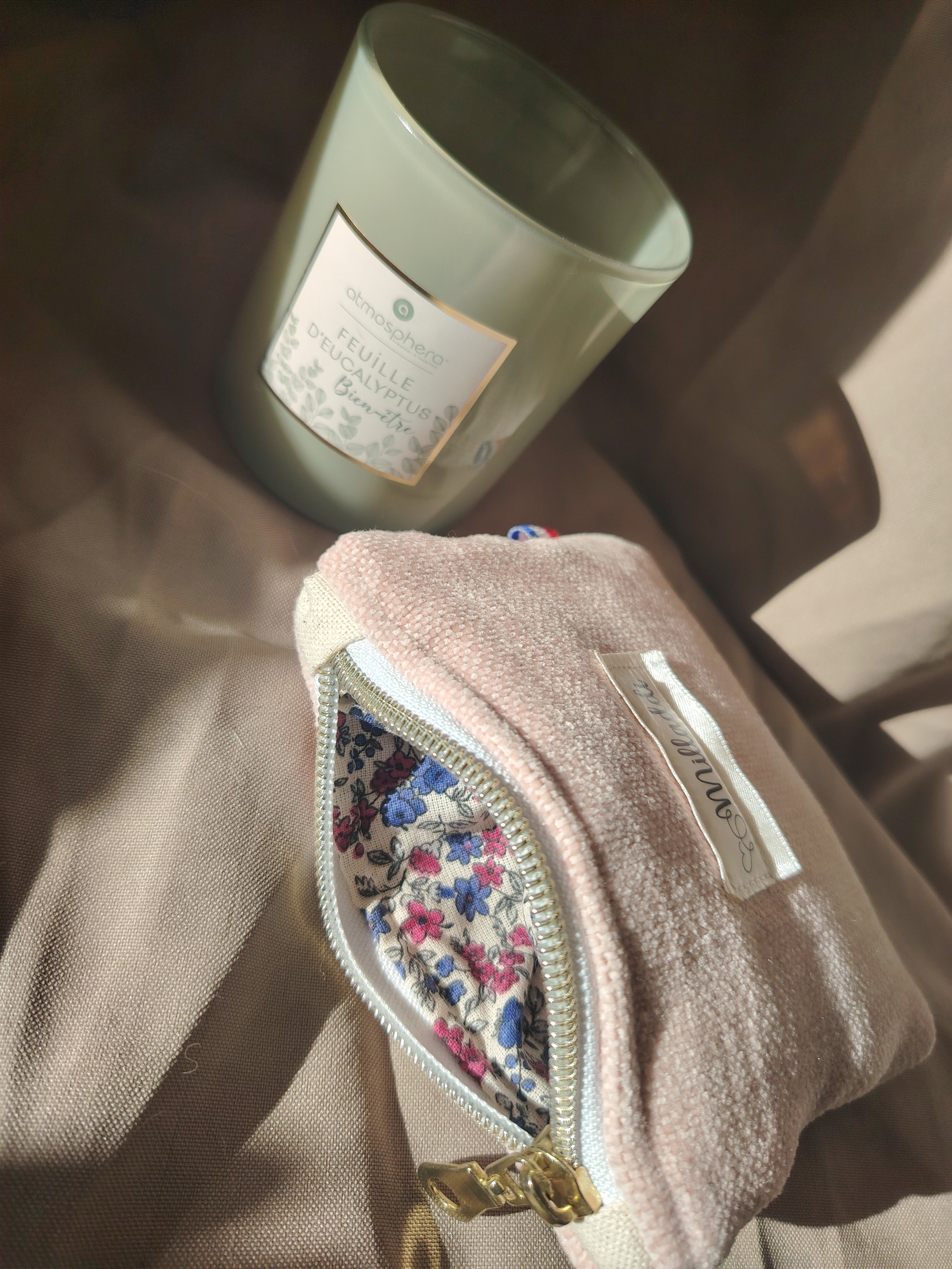 Porte monnaie Rose VIEILLI FLORAL