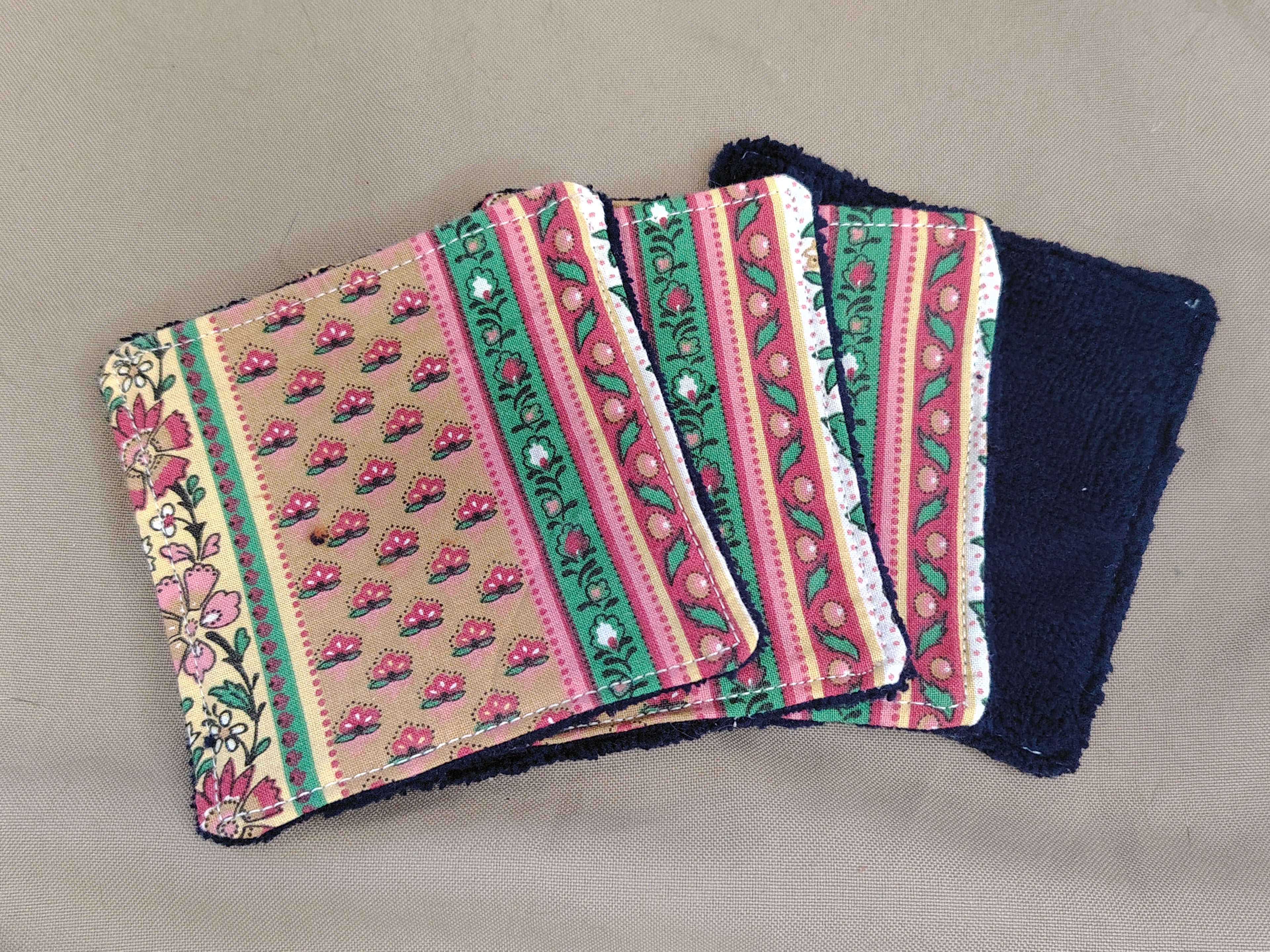 Lot de 4 Lingettes réutilisables