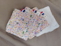 Lot de 4 Lingettes réutilisables PETITES FLEURS