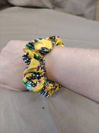 Chouchou en Coton Jaune Petit Modèle