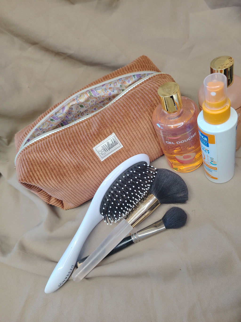 Trousse de Toilette Marron