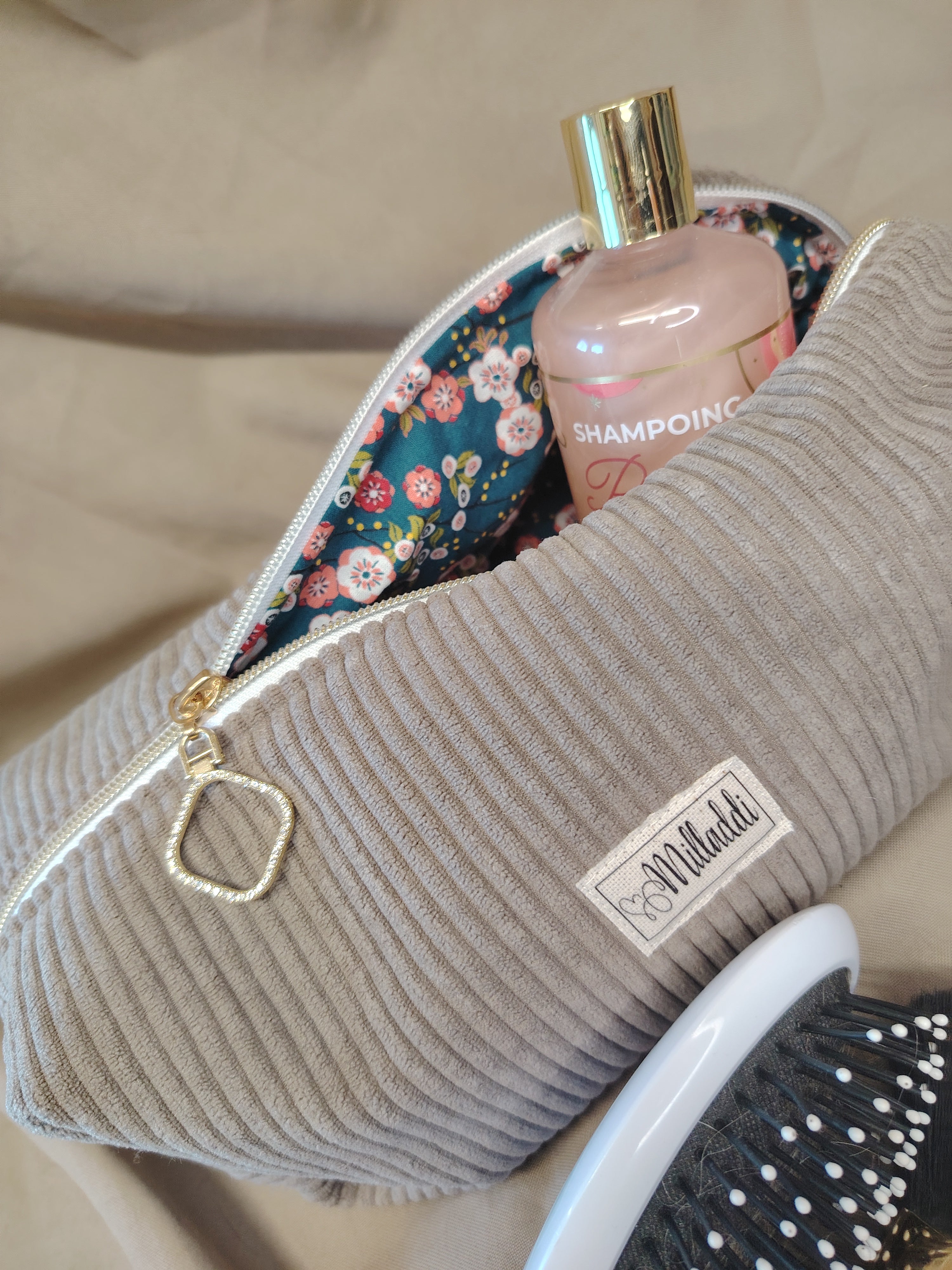 Trousse de Toilette Gris Souris