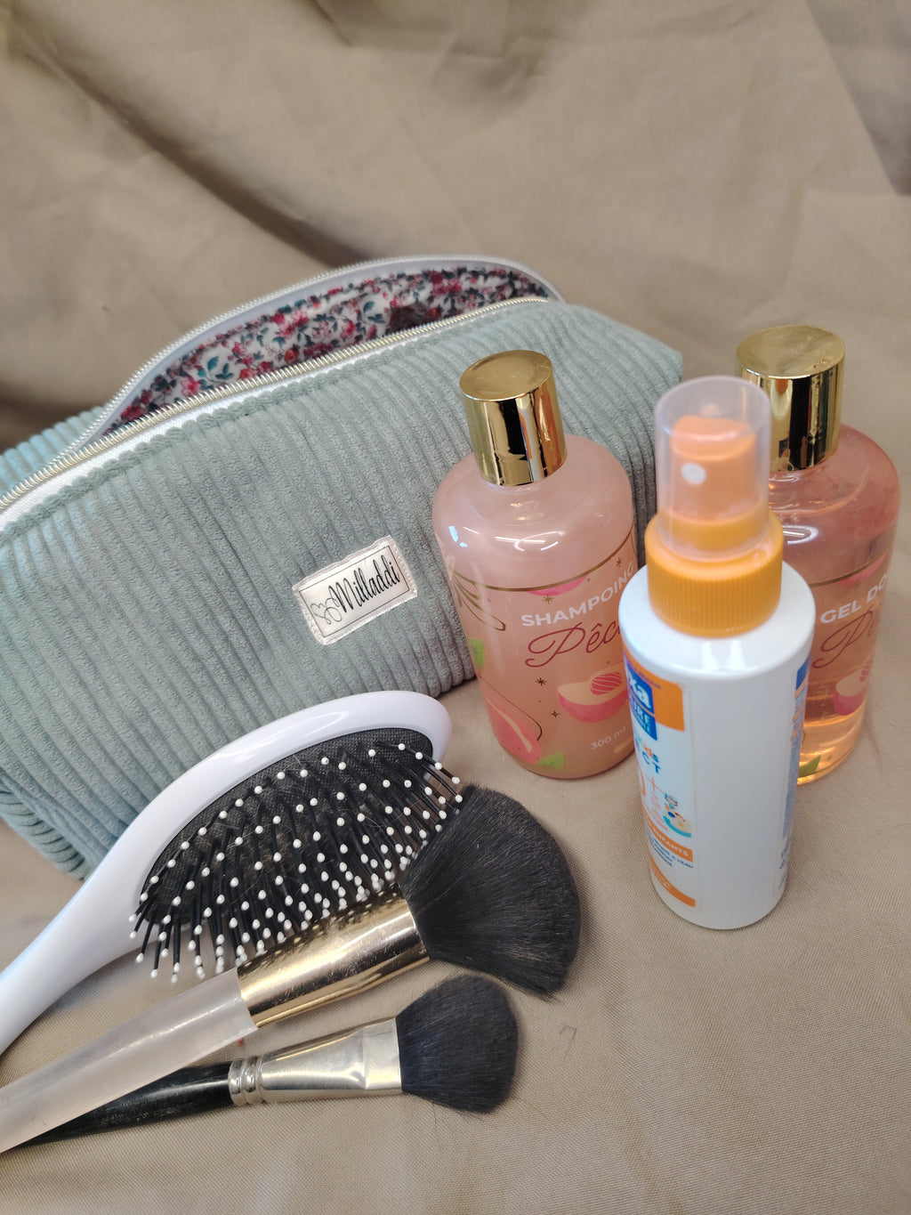 Trousse de Toilette Bleu Lichen