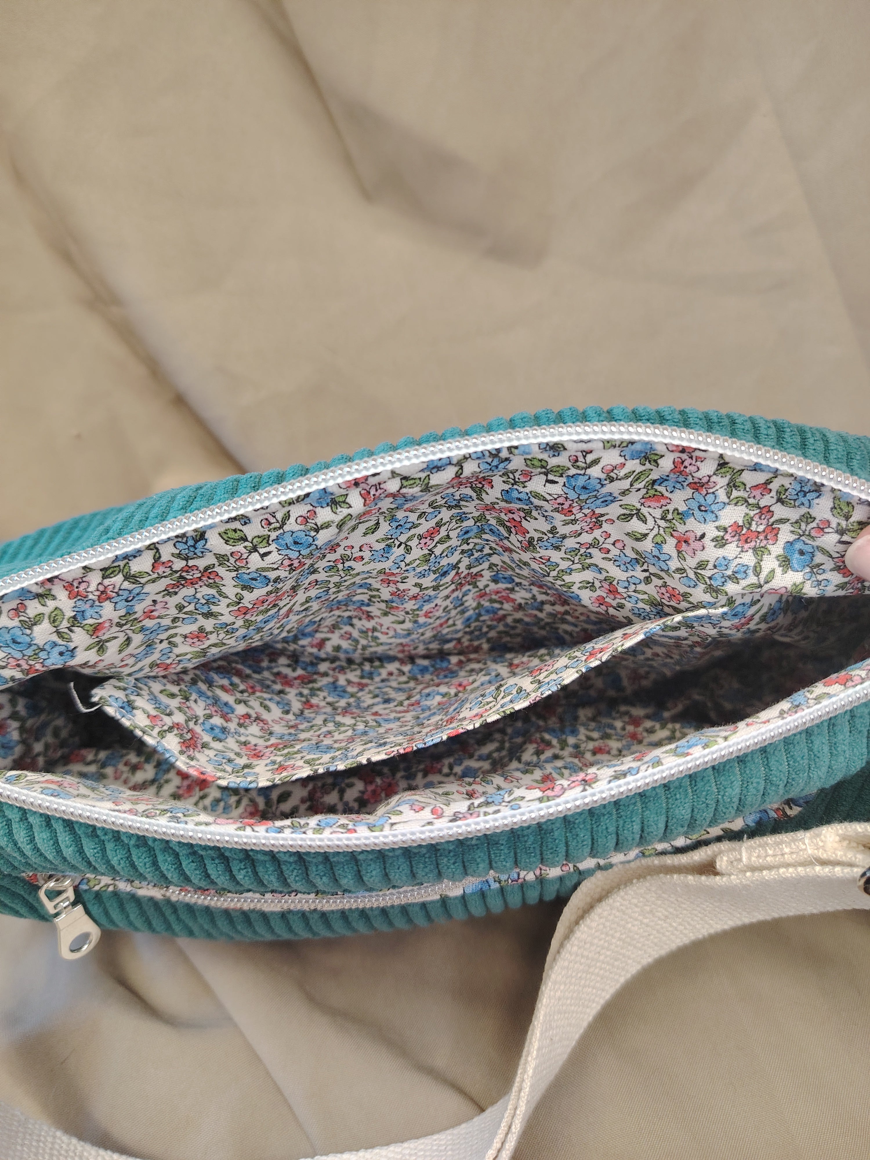 Sac Besace Bleu Canard