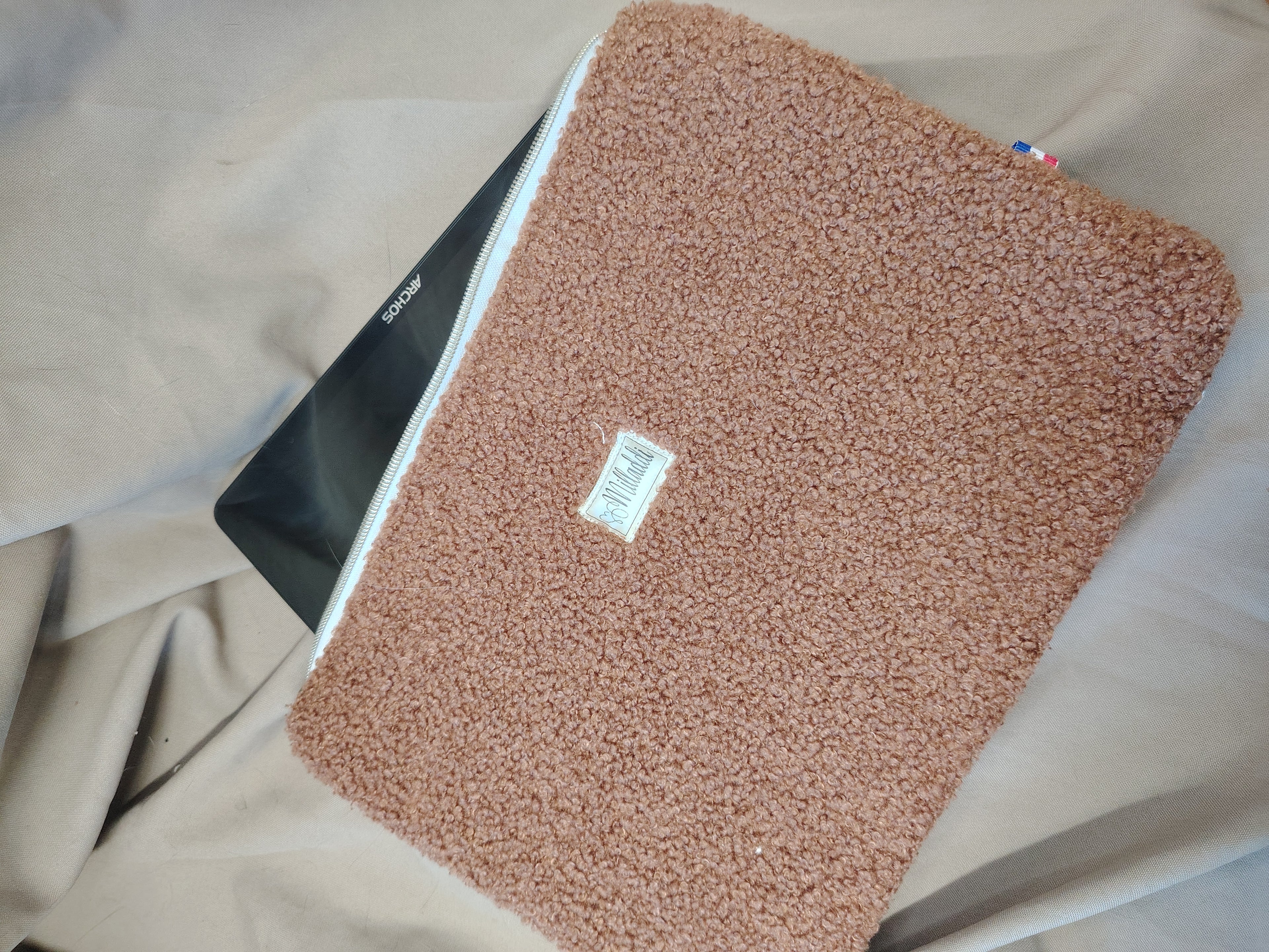 Housse de Tablette Bouclette Cacao