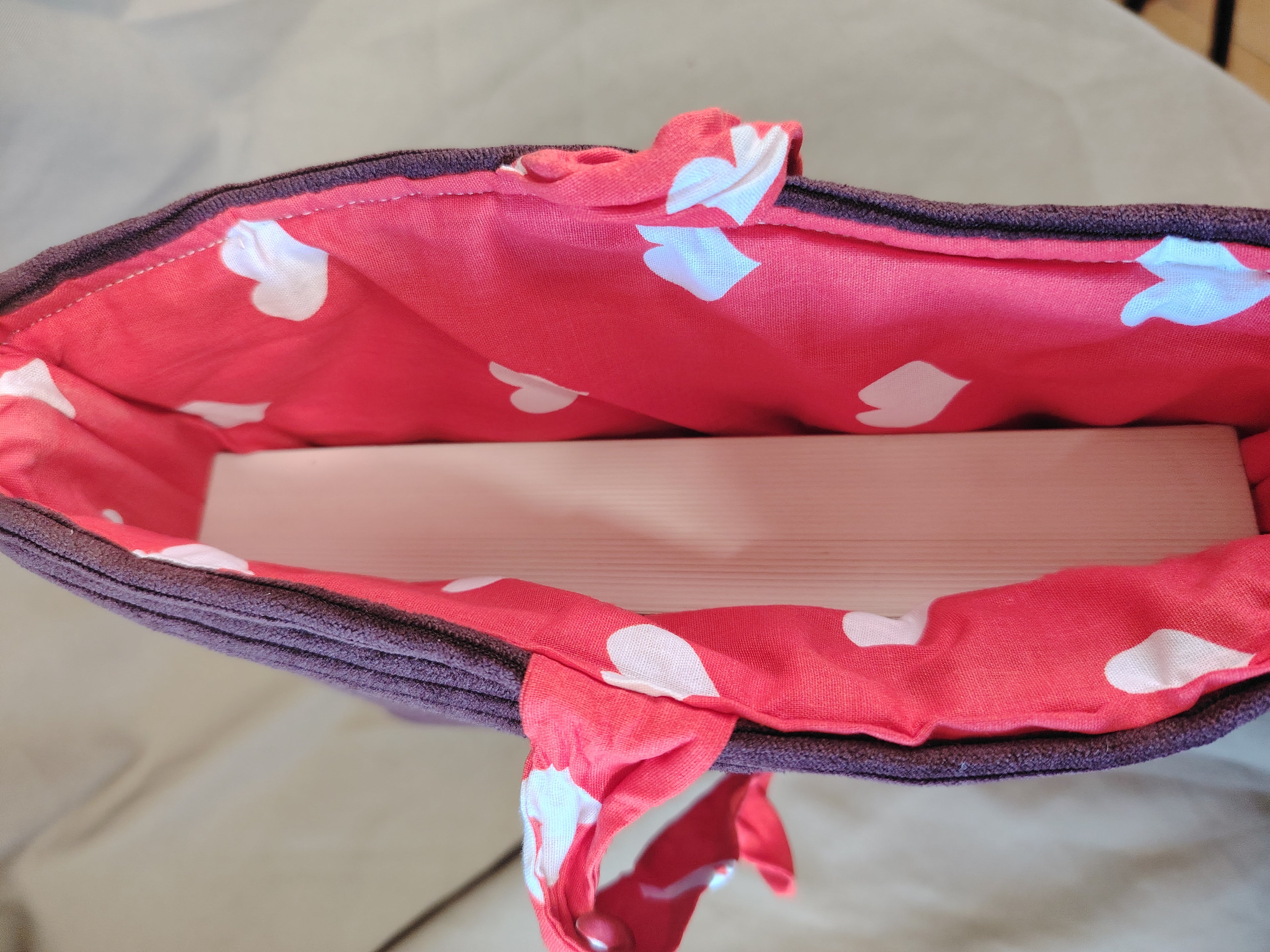 Housse de Livre Broché Prune