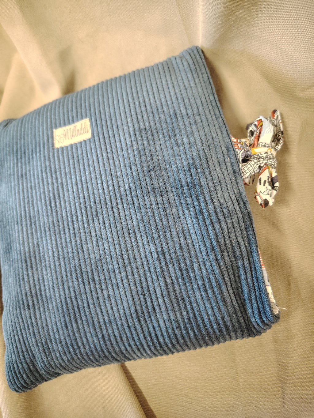 Housse de livre Broché Bleu Denim