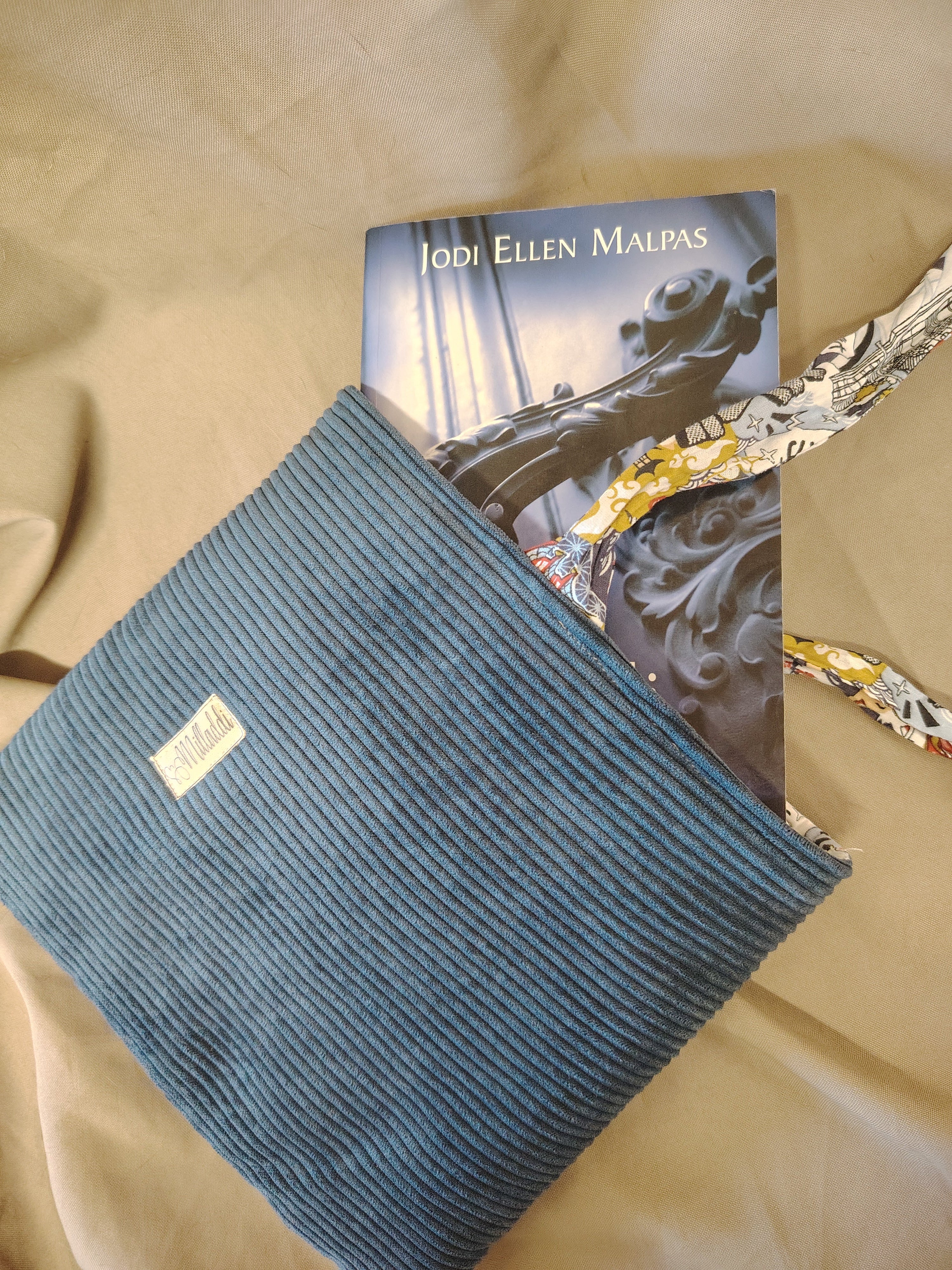 Housse de livre Broché Bleu Denim