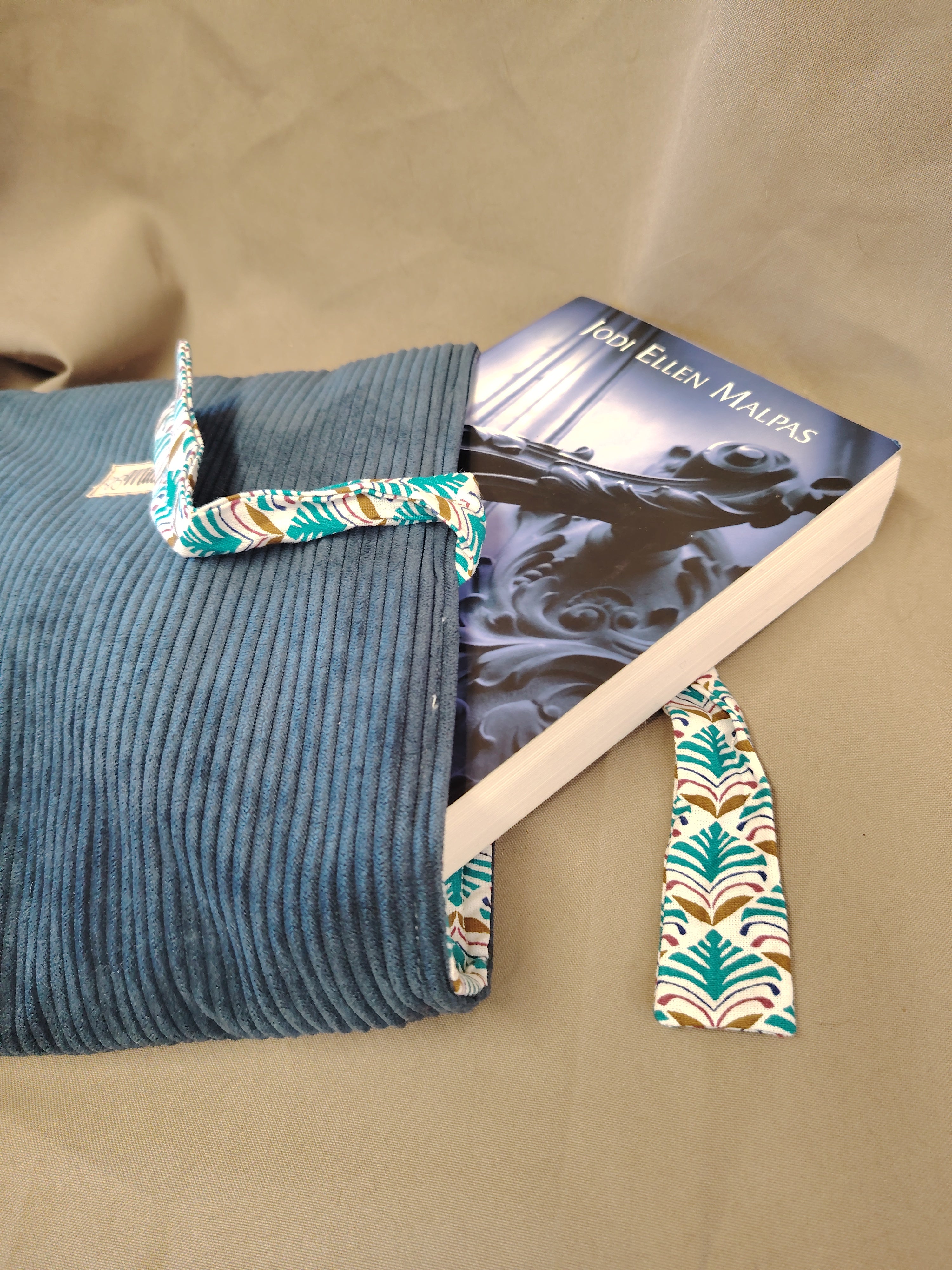 Housse de Livre Broché Bleu Denim