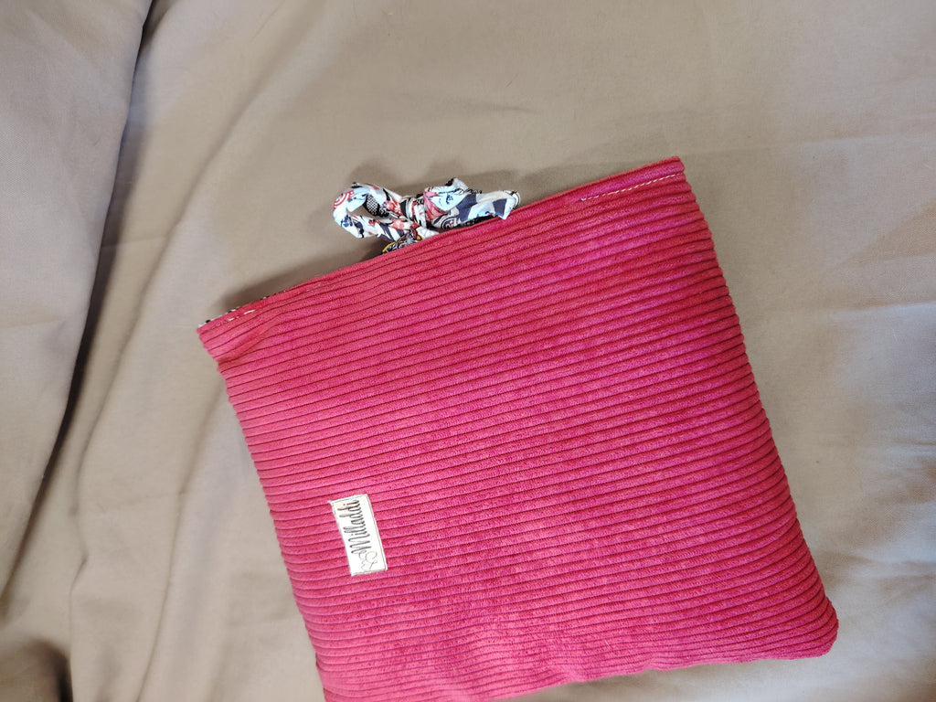 Housse de Livre Broché Lie de Vin