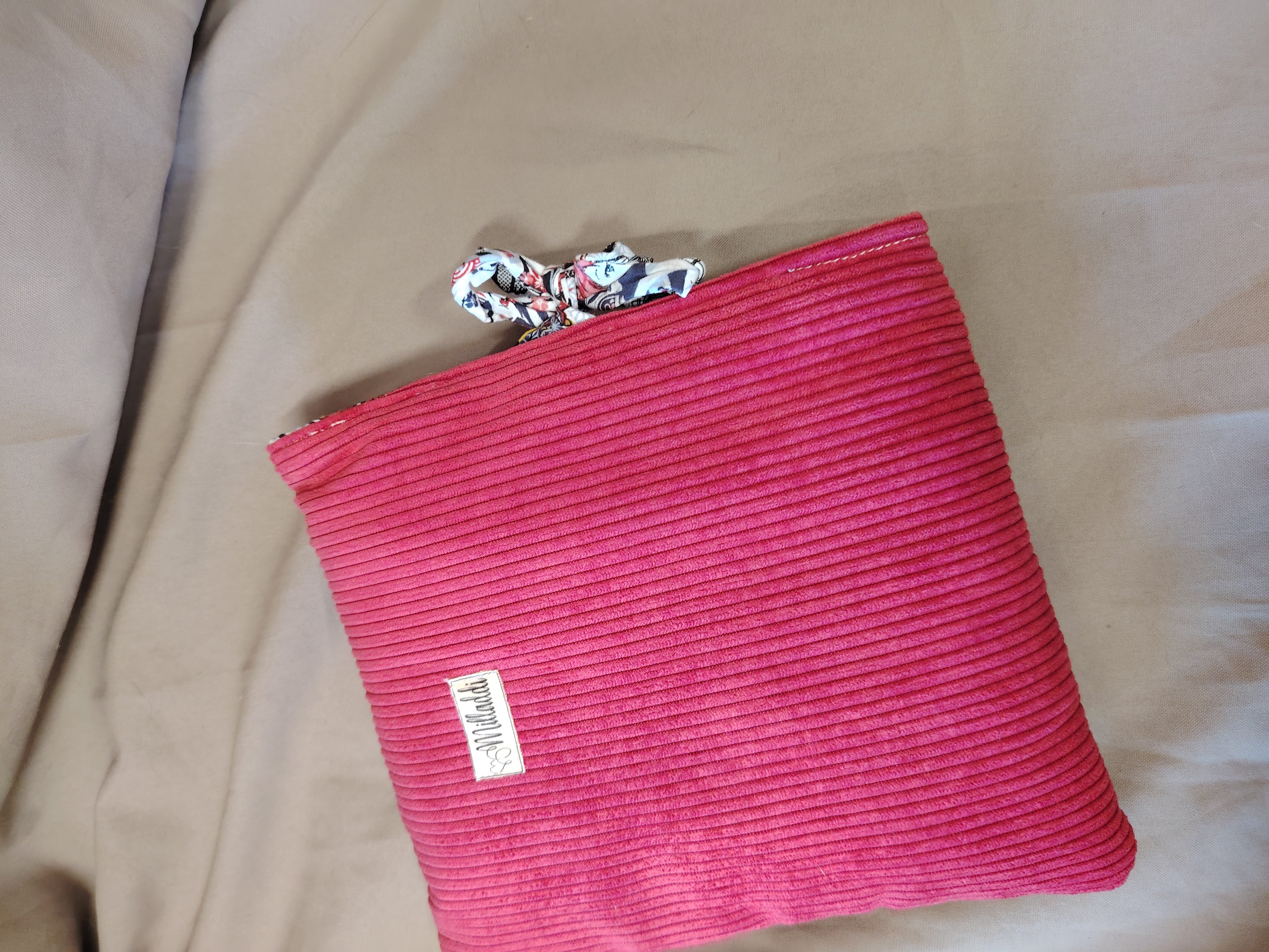 Housse de Livre Broché Lie de Vin