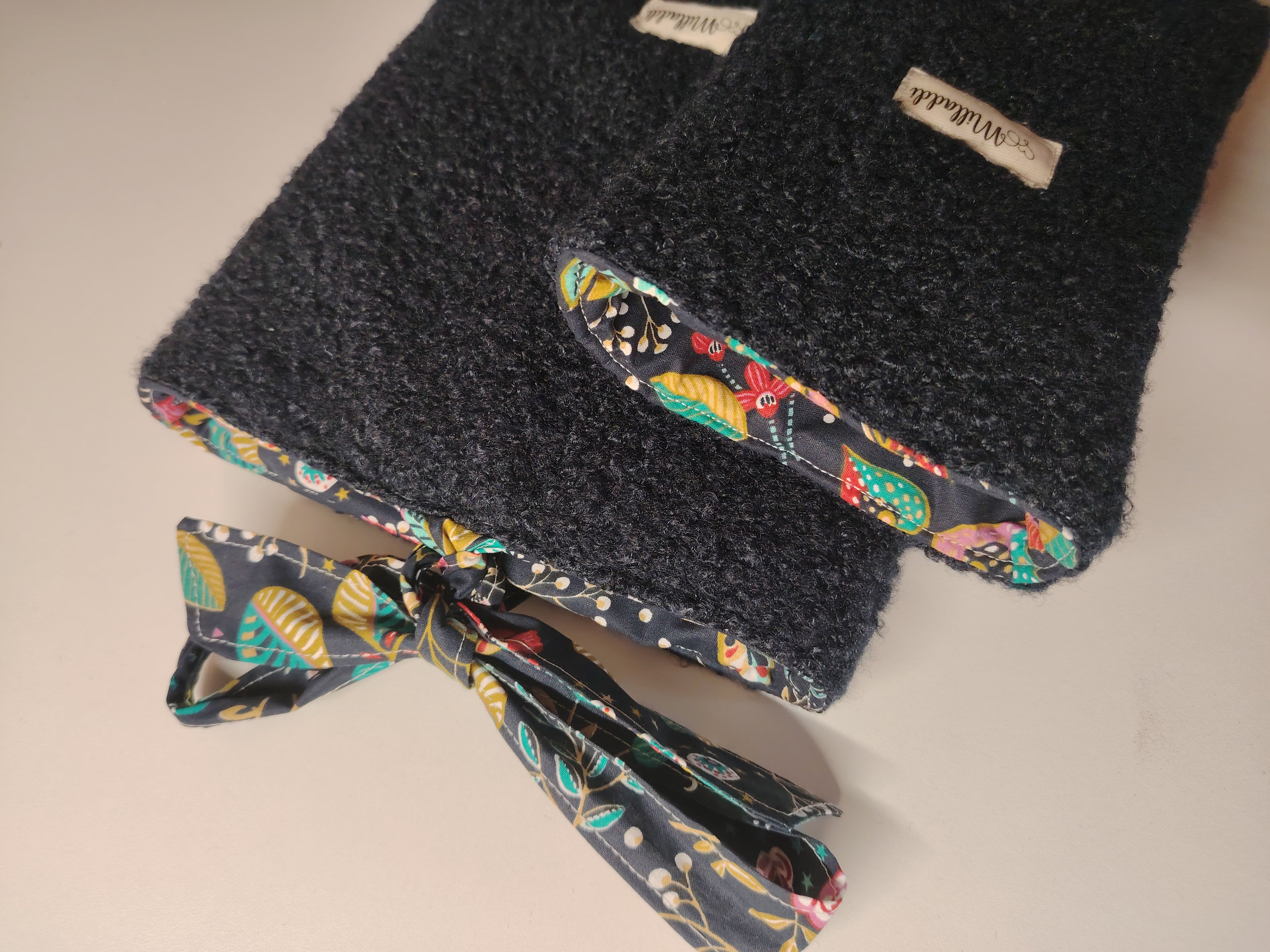 Housse de livre Bouclette Marine