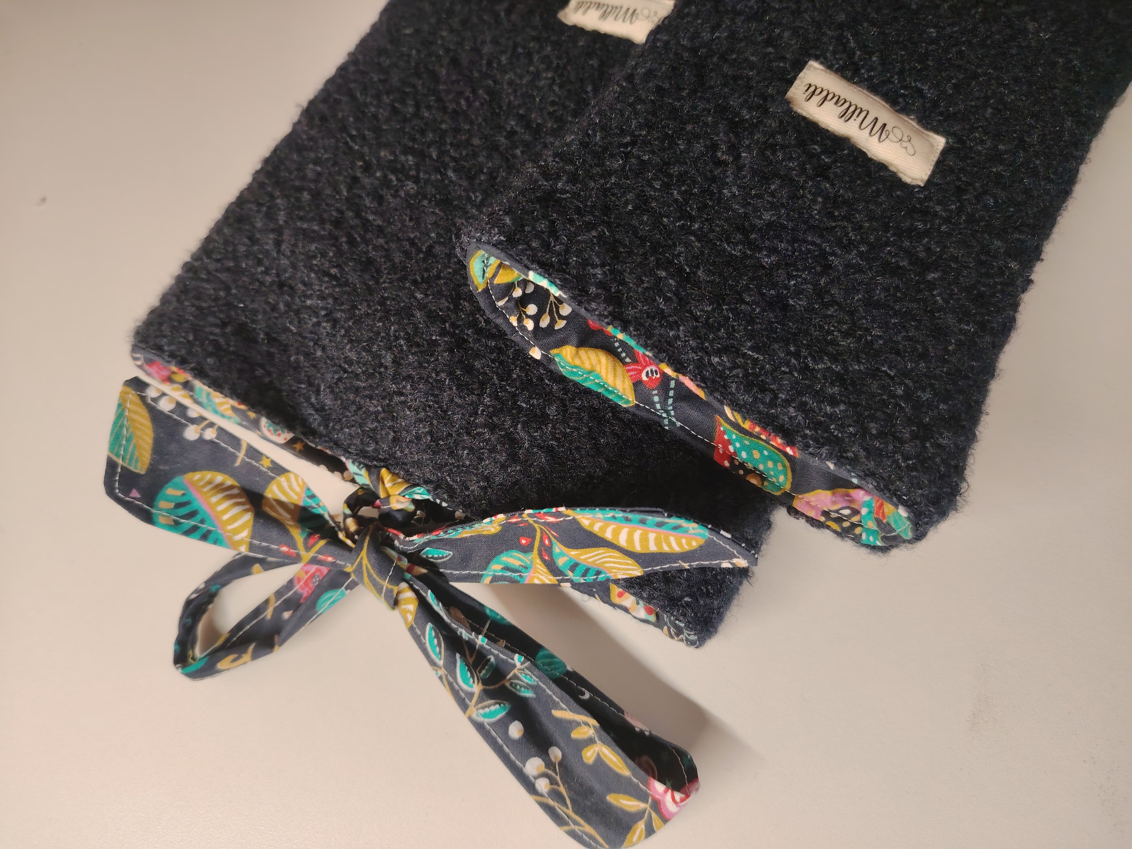 Housse de livre Bouclette Marine